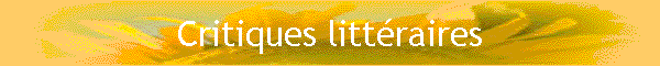 Critiques littraires